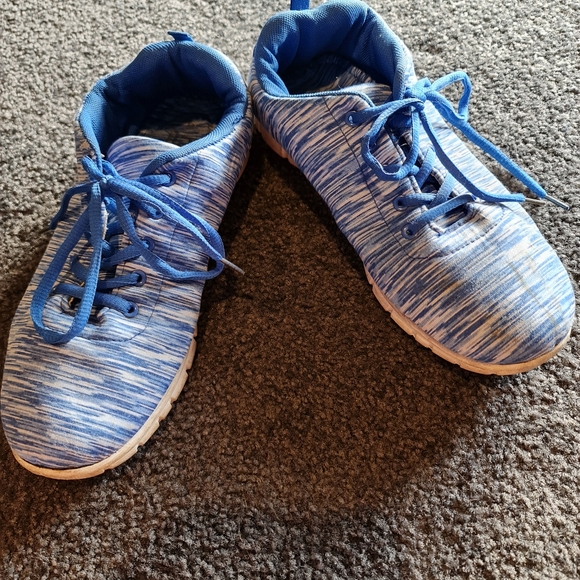 Shoes - White Blue Sneakers